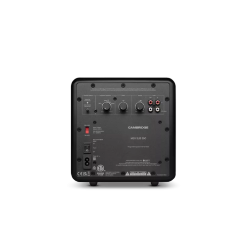 Cambridge Audio Cambridge Audio MSX Sub 200 Actieve Subwoofer - Zwart Cambridge Audio Cambridge Audio MSX Sub 200 Actieve Subwoofer - Zwart
