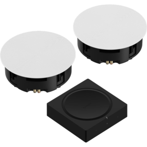 SONOS In-Ceiling-set 8" en Amp - Wit/Zwart SONOS In-Ceiling-set 8" en Amp - Wit/Zwart