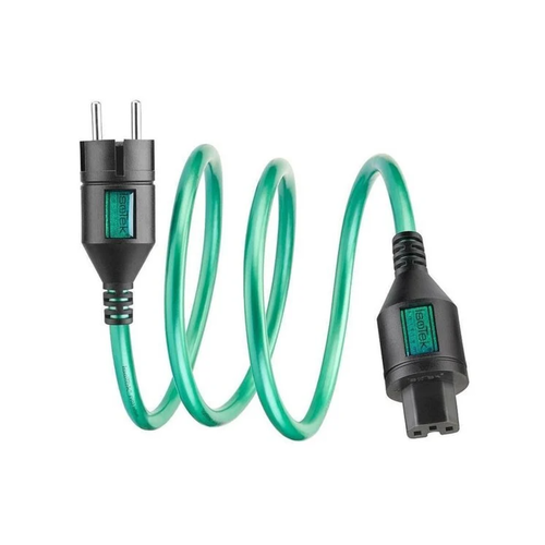 IsoTek IsoTek V5 Polaris Stekkerblok + EVO3 Initium voedingskabel (1.5m) - Zwart/Groen