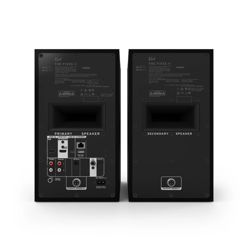 Klipsch Klipsch The Fives II Actieve Boekenplank-Luidspreker - Zwart (Paar) Klipsch Klipsch The Fives II Actieve Boekenplank-Luidspreker - Zwart (Paar)