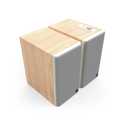 Klipsch Klipsch The Fives II Actieve Boekenplank-Luidspreker - Red Oak (Paar) Klipsch Klipsch The Fives II Actieve Boekenplank-Luidspreker - Red Oak (Paar)