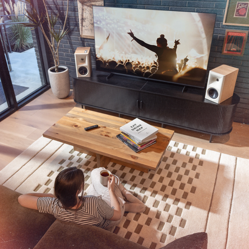 Klipsch Klipsch The Fives II Actieve Boekenplank-Luidspreker - Red Oak (Paar) Klipsch Klipsch The Fives II Actieve Boekenplank-Luidspreker - Red Oak (Paar)