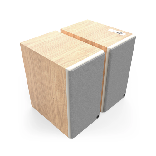Klipsch Klipsch The Nines II Actieve Boekenplank-Luidspreker - Red Oak (Paar) Klipsch Klipsch The Nines II Actieve Boekenplank-Luidspreker - Red Oak (Paar)
