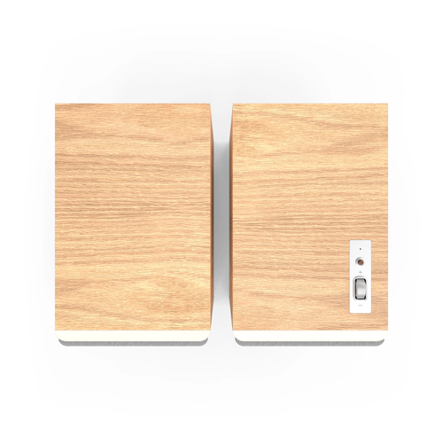 Klipsch Klipsch The Nines II Actieve Boekenplank-Luidspreker - Red Oak (Paar) Klipsch Klipsch The Nines II Actieve Boekenplank-Luidspreker - Red Oak (Paar)