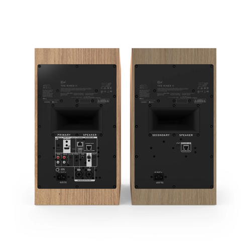 Klipsch Klipsch The Nines II Actieve Boekenplank-Luidspreker - Red Oak (Paar) Klipsch Klipsch The Nines II Actieve Boekenplank-Luidspreker - Red Oak (Paar)