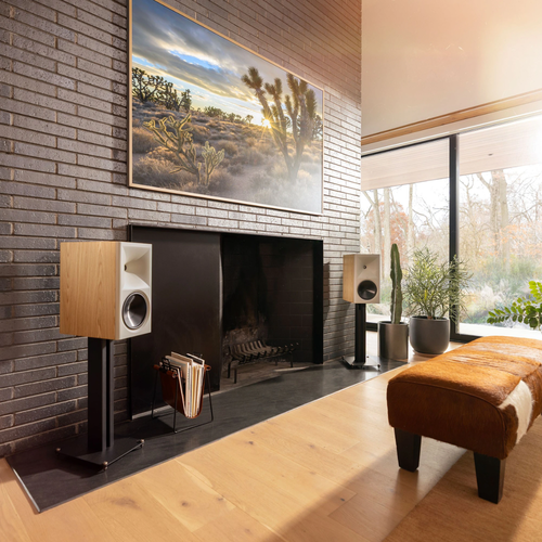 Klipsch Klipsch The Nines II Actieve Boekenplank-Luidspreker - Red Oak (Paar) Klipsch Klipsch The Nines II Actieve Boekenplank-Luidspreker - Red Oak (Paar)