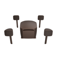 COURTYARD 4.1 Passieve Outdoor-Speakerset - Zwart