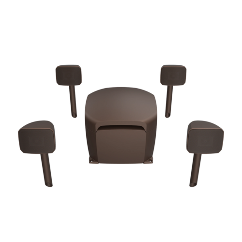 Klipsch Klipsch COURTYARD 4.1 Passieve Outdoor-Speakerset - Zwart Klipsch Klipsch COURTYARD 4.1 Passieve Outdoor-Speakerset - Zwart