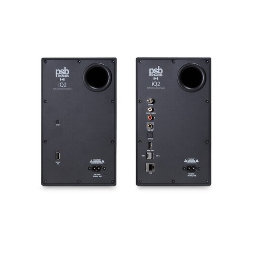 PSB Speakers PSB iQ2 Actieve Boekenplank Speakers met BluOs - Zwart (Paar) PSB Speakers PSB iQ2 Actieve Boekenplank Speakers met BluOs - Zwart (Paar)