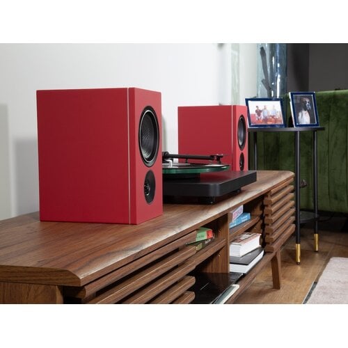 PSB Speakers PSB iQ2 Actieve Boekenplank Speakers met BluOs - Ember Red (Paar)