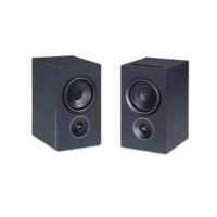 iQ2 Actieve Boekenplank Speakers met BluOs - Zwart (Paar)