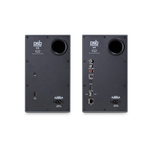 PSB Speakers PSB iQ2 Actieve Boekenplank Speakers met BluOs - Granite Grey (Paar)