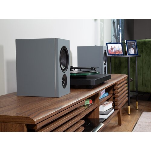 PSB Speakers PSB iQ2 Actieve Boekenplank Speakers met BluOs - Granite Grey (Paar)