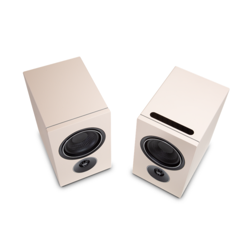 PSB Speakers PSB iQ2 Actieve Boekenplank Speakers met BluOs - Sandstone Beige (Paar)