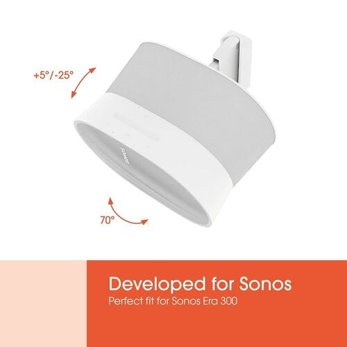 Vogels Vogels SWM 4023 Muurbeugel voor Sonos Era 300 - Wit (Per stuk) Vogels Vogels SWM 4023 Muurbeugel voor Sonos Era 300 - Wit (Per stuk)