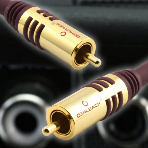 Oehlbach Oehlbach NF SUB Subwoofer Cinch-kabel - Bordeaux (3 m) Oehlbach Oehlbach NF SUB Subwoofer Cinch-kabel - Bordeaux (3 m)