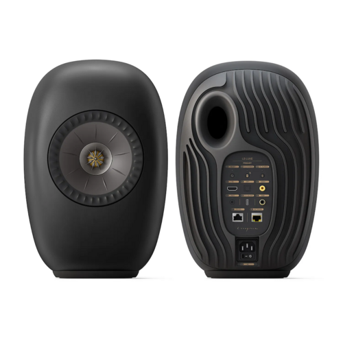 KEF KEF LS LUXE Actieve Boekenplankspeaker - Eclipse Black (Paar)
