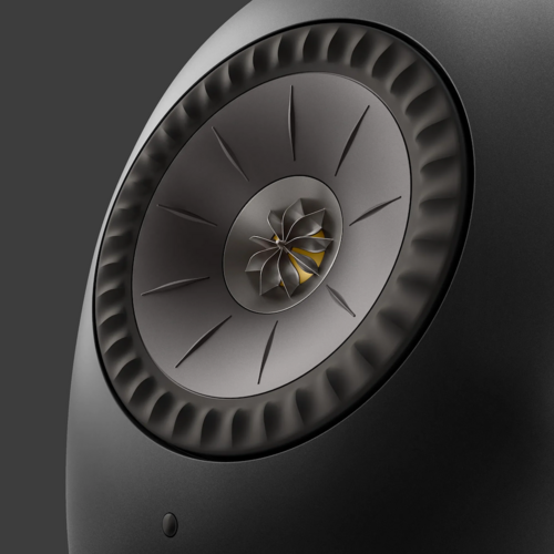 KEF KEF LS LUXE Actieve Boekenplankspeaker - Eclipse Black (Paar)