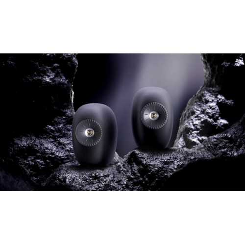 KEF KEF LS LUXE Actieve Boekenplankspeaker - Eclipse Black (Paar)