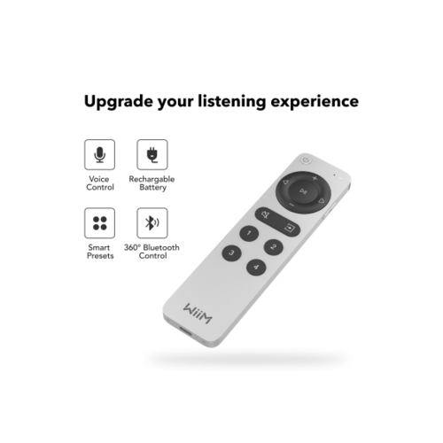 WiiM Wiim Voice Remote 2 - Zilver WiiM Wiim Voice Remote 2 - Zilver