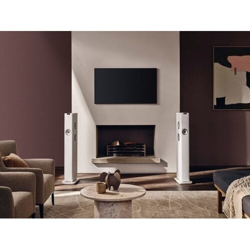 KEF Tweedekans: KEF LS60 Wireless vloerstaande speakers - Mineral wit KEF Tweedekans: KEF LS60 Wireless vloerstaande speakers - Mineral wit