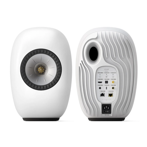 KEF KEF LS LUXE Actieve Boekenplankspeaker - Mineral White (Paar)
