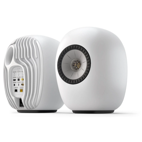 KEF KEF LS LUXE Actieve Boekenplankspeaker - Mineral White (Paar)