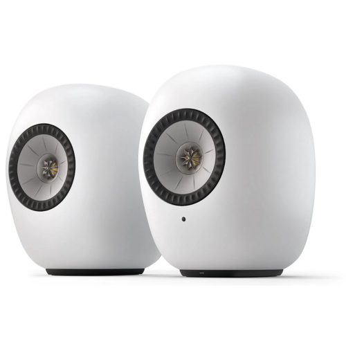 KEF KEF LS LUXE Actieve Boekenplankspeaker - Mineral White (Paar)