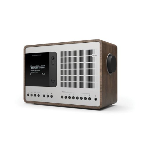 Revo Revo SuperConnect - DAB+ - internet radio en Spotify Walnoot/Zilver