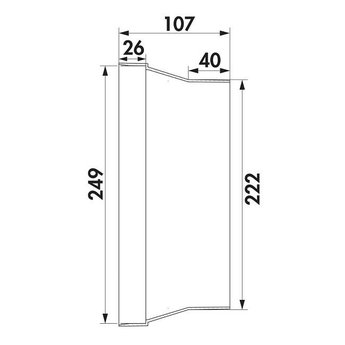 Compair Flow Adapter voor BORA Ecotube afzuigsysteem