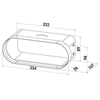 Compair Prime Flow Bora P-BA 150 adapter, Verbindingselement, lichtgrijs