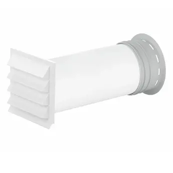 Compair Prime Flow Muurdoorvoer Dampkap 150 mm Wit PVC- Compair Prime