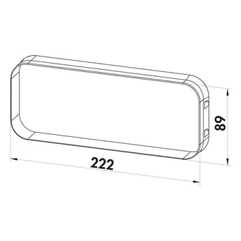 Compair Prime Flow Muurdoorvoer Dampkap 150 mm Licht grijs PVC- Compair Prime - Vlak