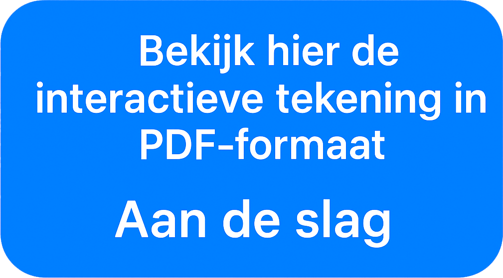 Wanddampkap met afvoer naar buiten via muurdoorvoer-Optie 1