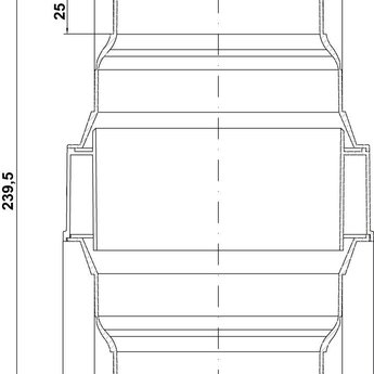 Compair Flow Afscheider voor condenswater , lichtgrijs Ø 125/150 mm Luchtafvoer