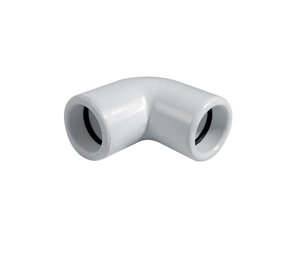 Witte PVC bocht 90° 25mm