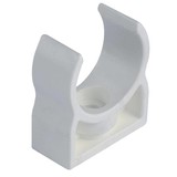 Witte PVC buisklem 20mm