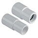 Witte PVC verloop 25mm-20mm