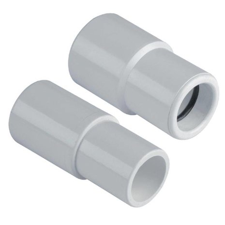 Witte PVC verloop 32mm-25mm