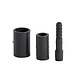 PVC verloopset van slangtule 6mm naar buis 20mm