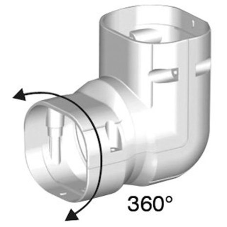Inoac NCX-100 twist bocht verticaal/horizontaal