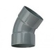 PVC bocht 45° 50mm