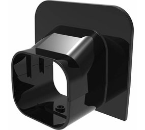 Tecnosystemi Excellens zwart TA72 plafond/wand eindstuk