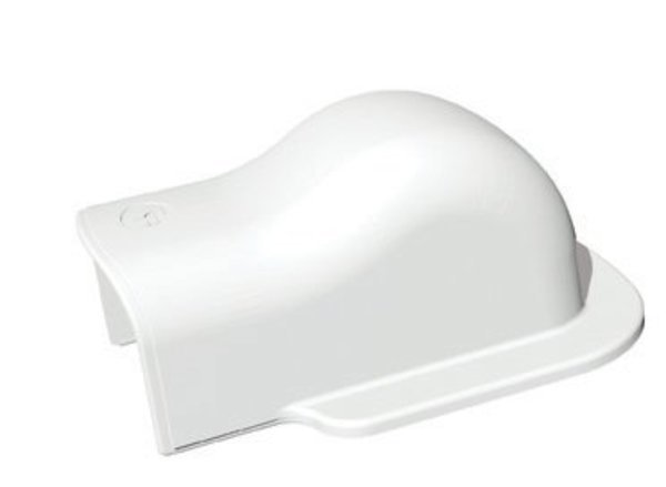 Tecnosystemi Tecnosystemi Optima muur afdekkap TM100 RAL9010