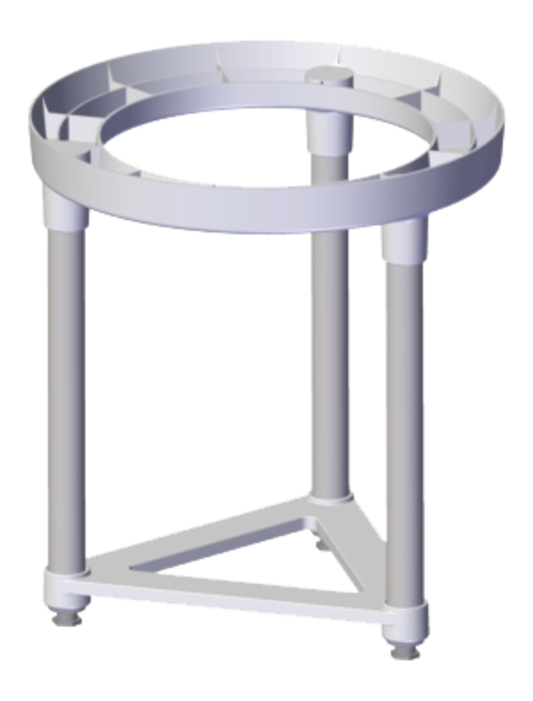 AUER Verstelbare driepoot voor vloeropstelling Edel Air AUER Verstelbare driepoot voor vloeropstelling Edel Air