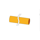 AUER Geïsoleerde buis met manchette 2m Ø 125mm