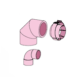 AUER Geïsoleerd 90° hoekstuk Ø125mm