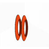 AUER Muur afsluiting Ø80 (2 stuks)