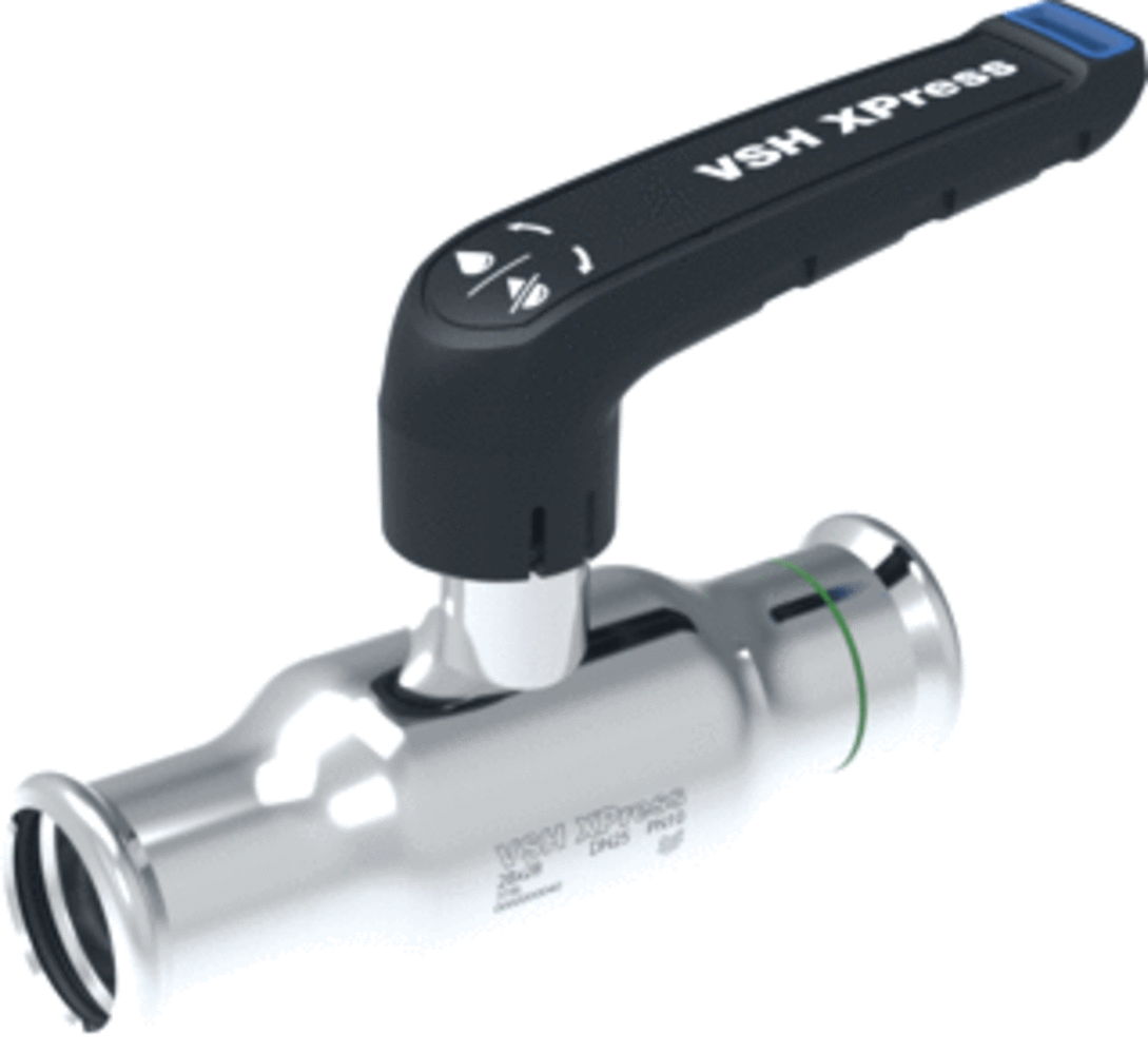 VSH VSH XPress FullFlow Staalverzinkt kogelafsluiter FF 28 VSH VSH XPress FullFlow Staalverzinkt kogelafsluiter FF 28