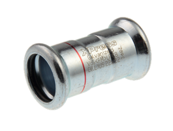 VSH VSH XPress Staalverzinkt rechte koppeling FF 28 (DN 25)